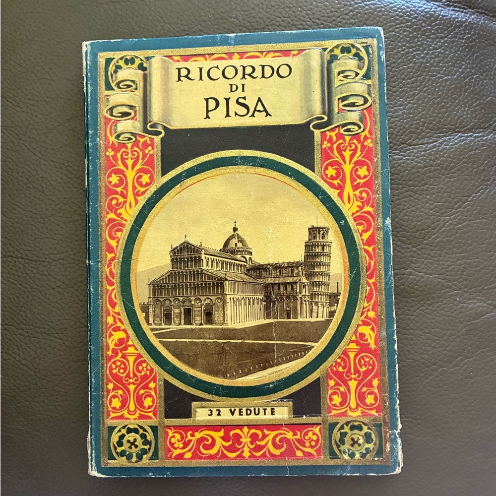 Vintage Ricordo di Pisa Booklet